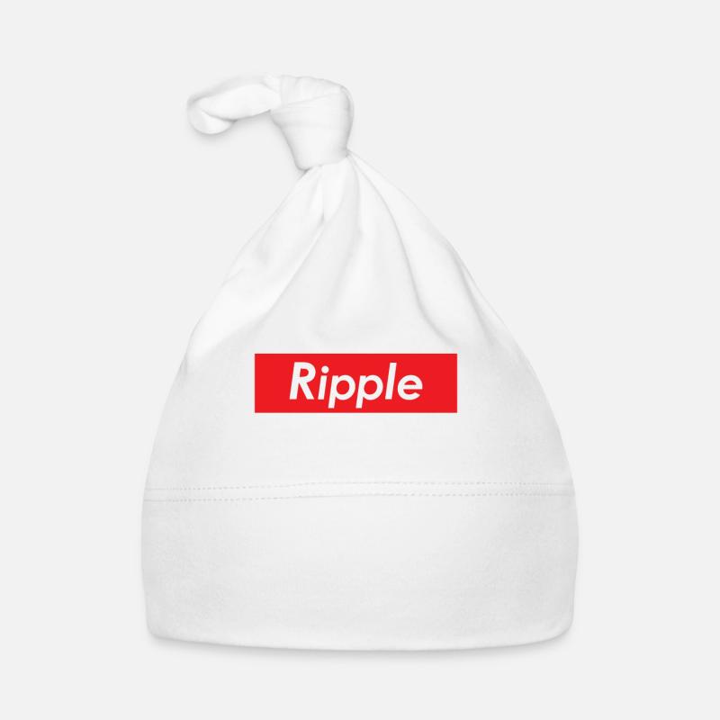 Rectangle rouge Rectangle Cryptocurrency XRP Blockchain Bonnet bio Bébé