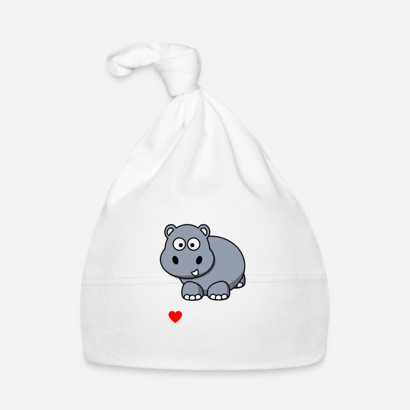 J'AIME HIPPOS # 1 Bonnet bio Bébé