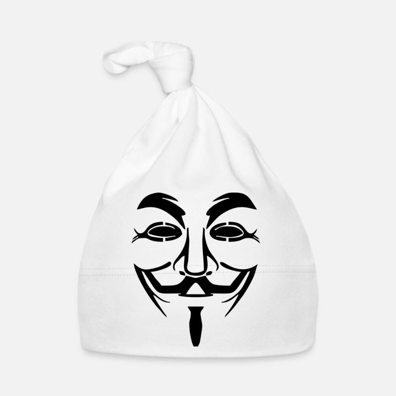 V pour Vendetta - Anonymous! idée cadeau Bonnet bio Bébé