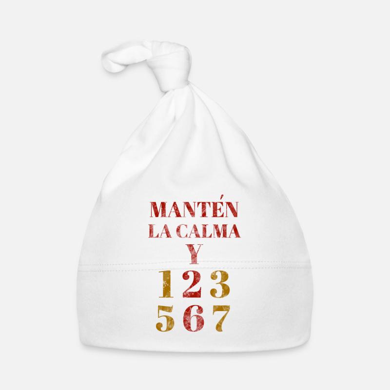 Manten la calma and dance salsa - Tanz Geschenk Baby Bio-Mütze