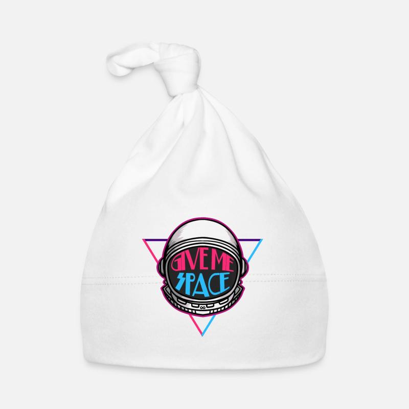 Space - space - space - space - saying - Organic Baby Cap - white
