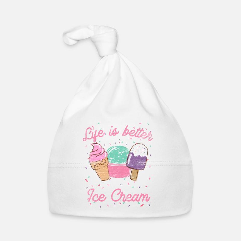 Glace, glace douce, glace, eau, glace, soleil, été, cadeau Bonnet bio Bébé