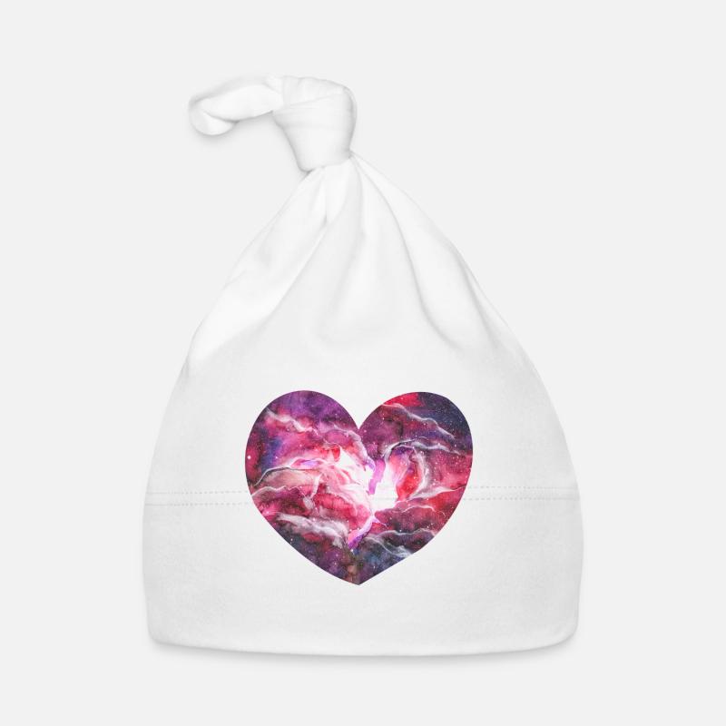 Space heart Baby Bio-Mütze