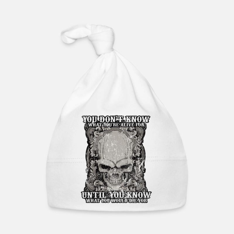 Tattoo tattoo skull death biker gift idea Organic Baby Cap