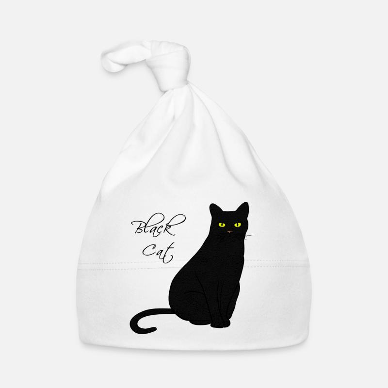 Black Cat Baby Bio-Mütze