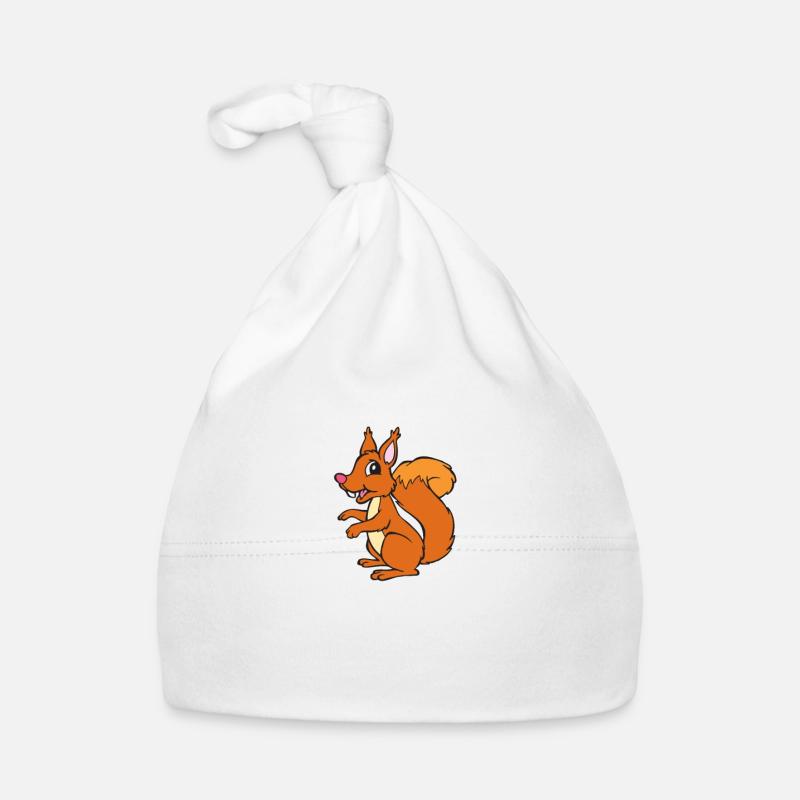 Squirrel - squirrel Organic Baby Cap