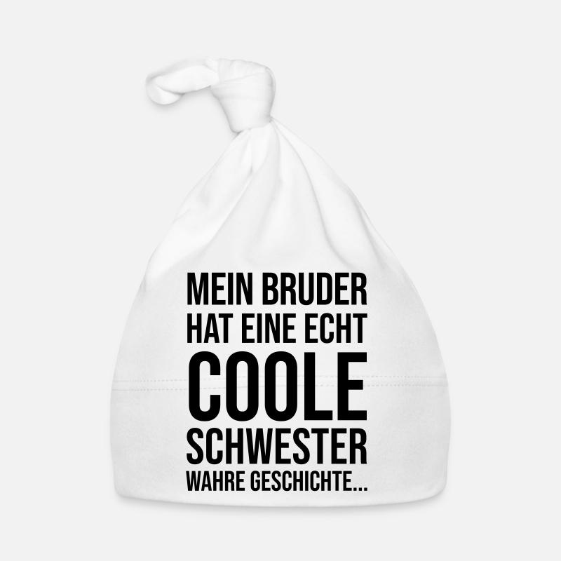 Mon frère a une sœur cool. Bonnet bio Bébé