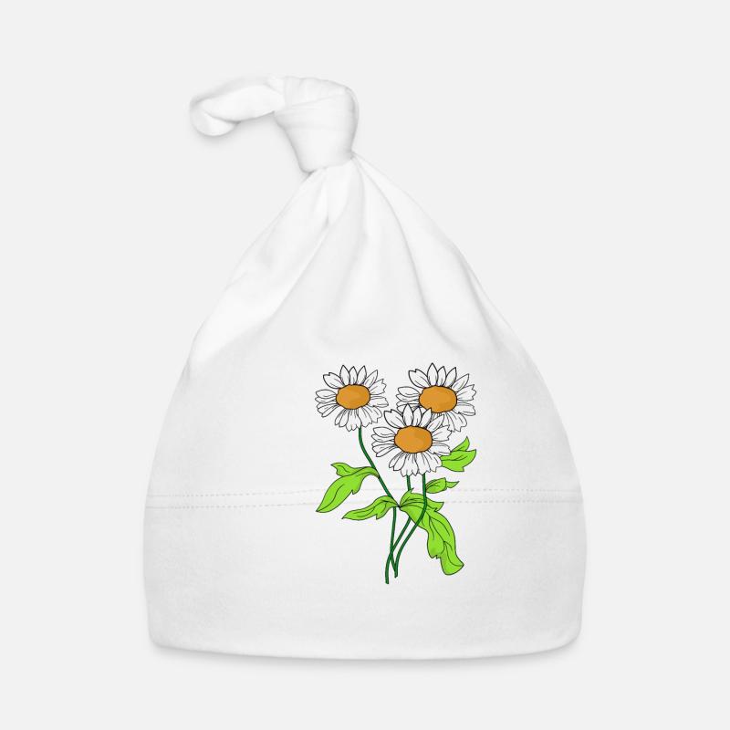 Gänseblümchen Blume Pflanze blühen Geschenkidee Baby Bio-Mütze