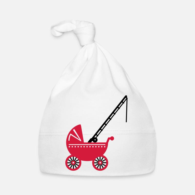 Poussette avec canne à pêche / poussette avec Bonnet bio Bébé