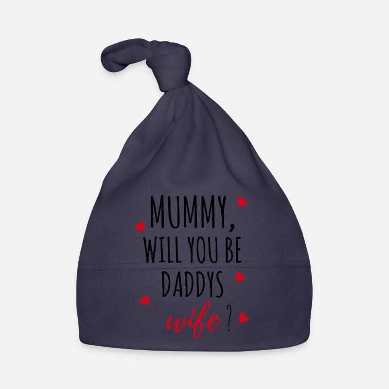 Marriage proposal request mummy gift idea Organic Baby Cap