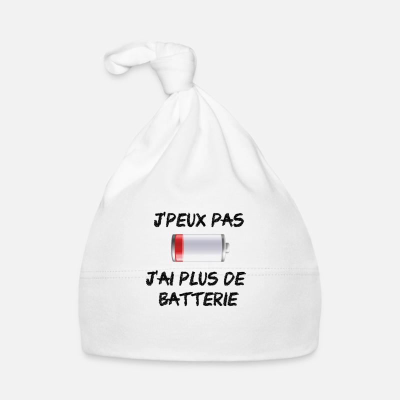J'peux pas j'ai plus de batterie Bonnet bio Bébé