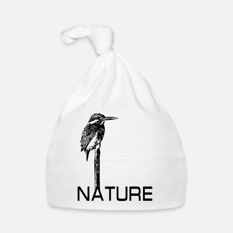 Oiseau de glace Nature Nature - Bonnet bio Bébé - blanc