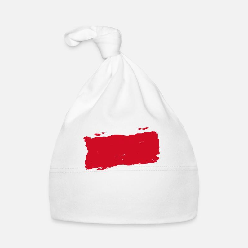 Monaco drapeau - Monaco Flagge - flag Baby Bio-Mütze