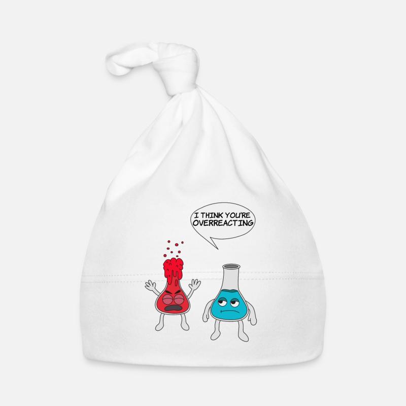 T-shirt d'expérimentation scientifique - Bonnet bio Bébé - blanc