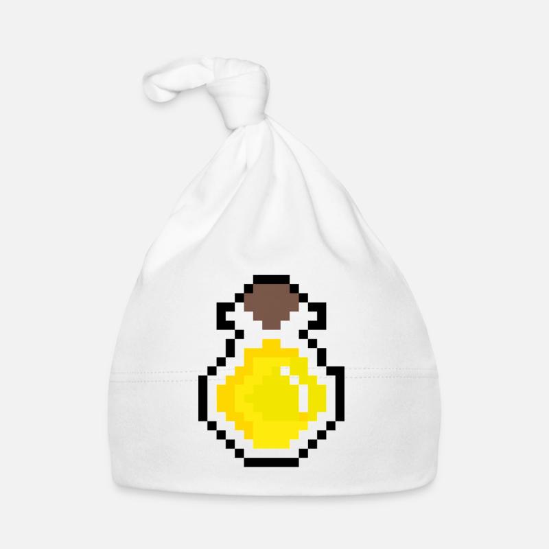 Potion jaune pixels Bonnet bio Bébé