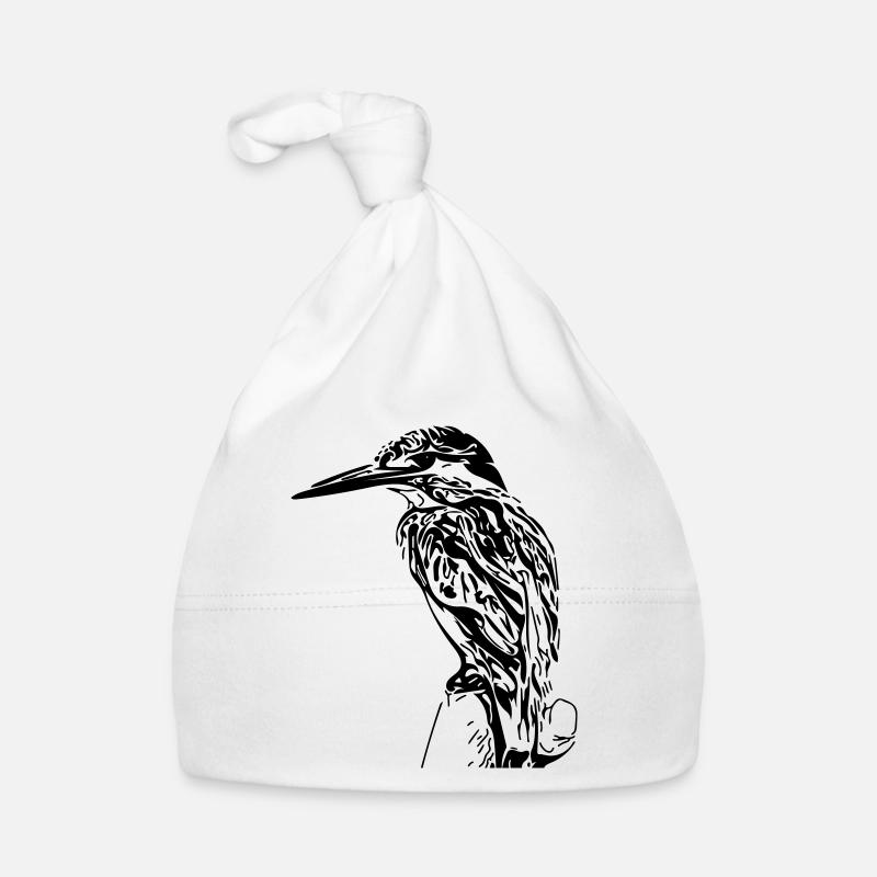 Eisvogel - Baby Bio-Mütze - Weiß