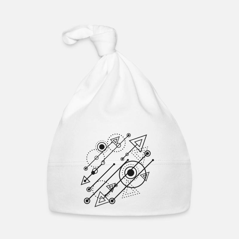 Geometric energy flows Organic Baby Cap