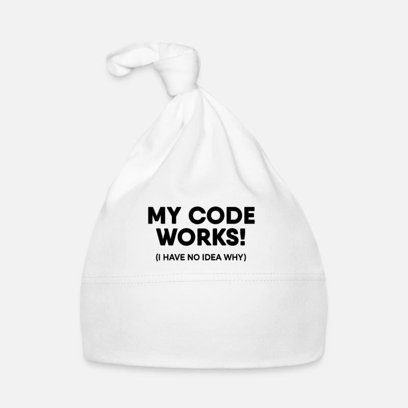 Logiciel de développement - Bonnet bio Bébé - blanc