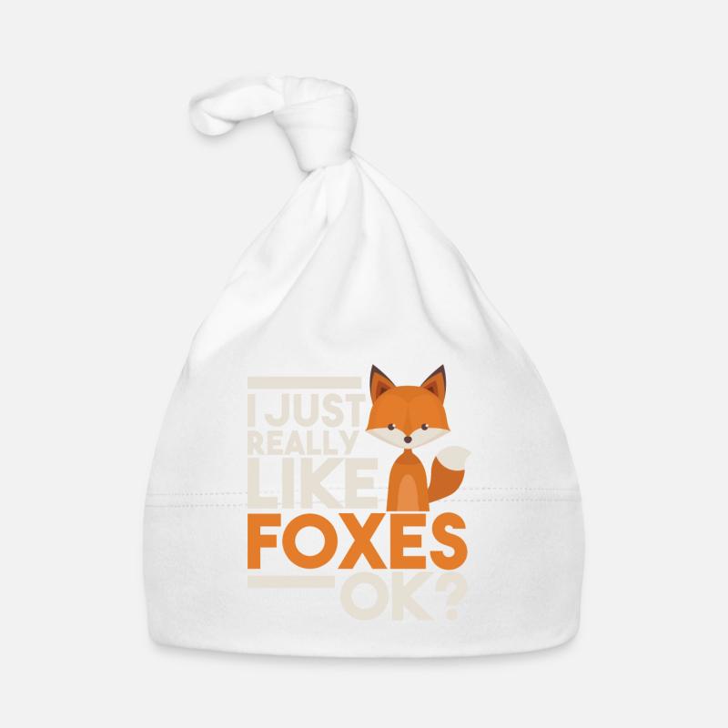J'aime vraiment les renards Ok TShirt Bonnet bio Bébé