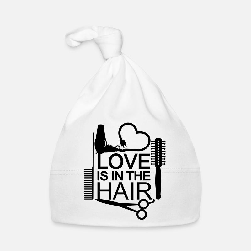 L'amour est dans les cheveux (coiffeur, 1c) Bonnet bio Bébé