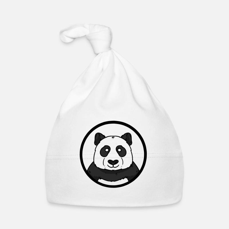 Panda Pandabär Teddybär Geschenk Baby Bio-Mütze