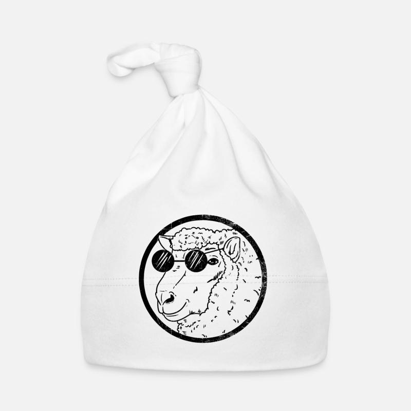 Sheep cattle sunglasses goat gift Organic Baby Cap