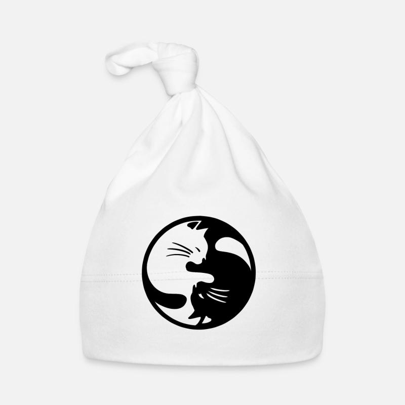 Ying Yang Katze Baby Bio-Mütze