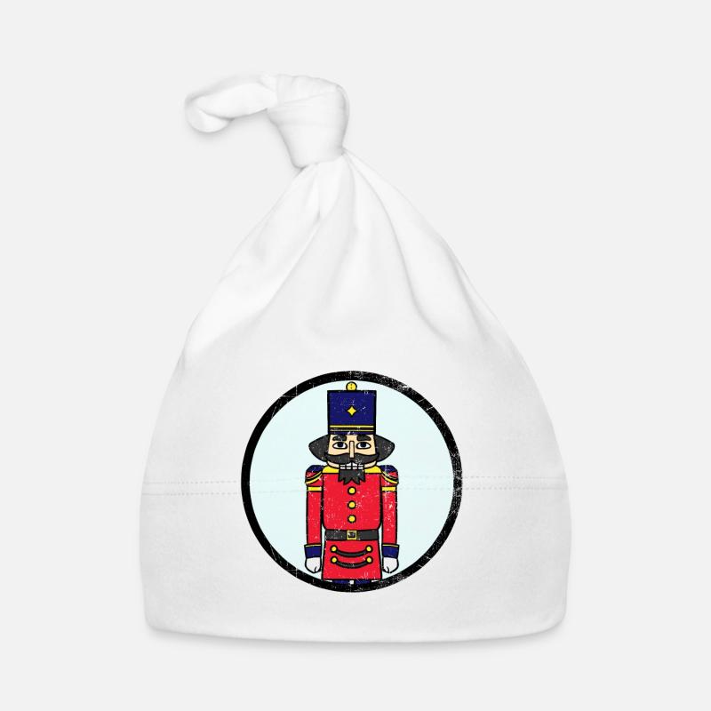 Nussknacker Walnüsse Weihnachtszeit Geschenk Baby Bio-Mütze