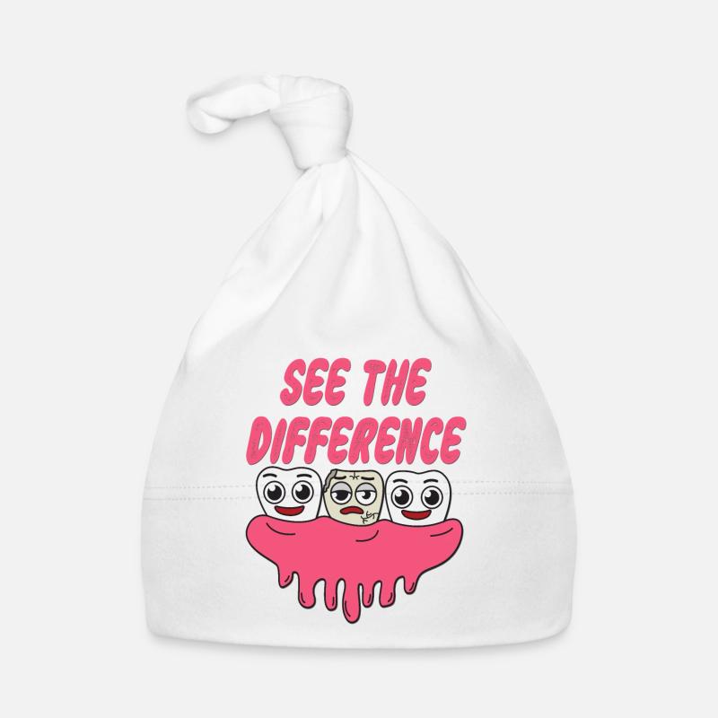 Designs de Tshirt impressionnants et tendance Voir la différence Bonnet bio Bébé