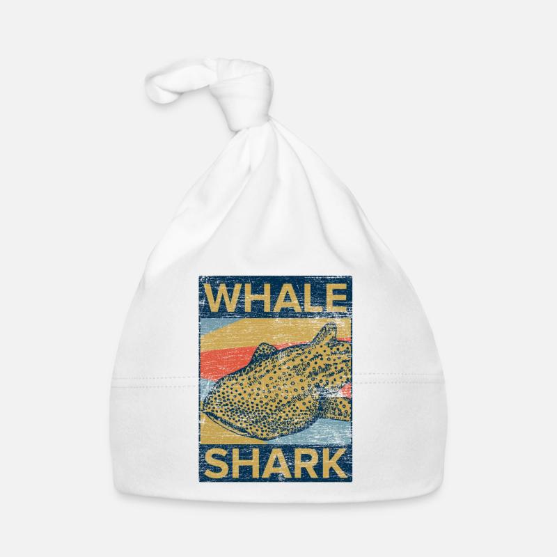 Whale shark retro Organic Baby Cap