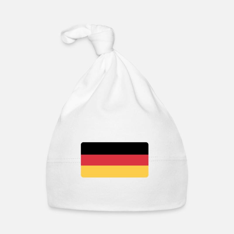 (German flag) Organic Baby Cap