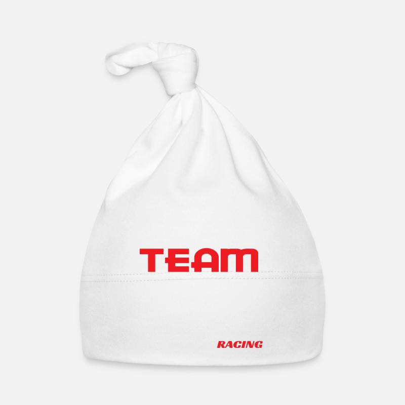 Simple and extravagant "Drift Team Automotive Organic Baby Cap