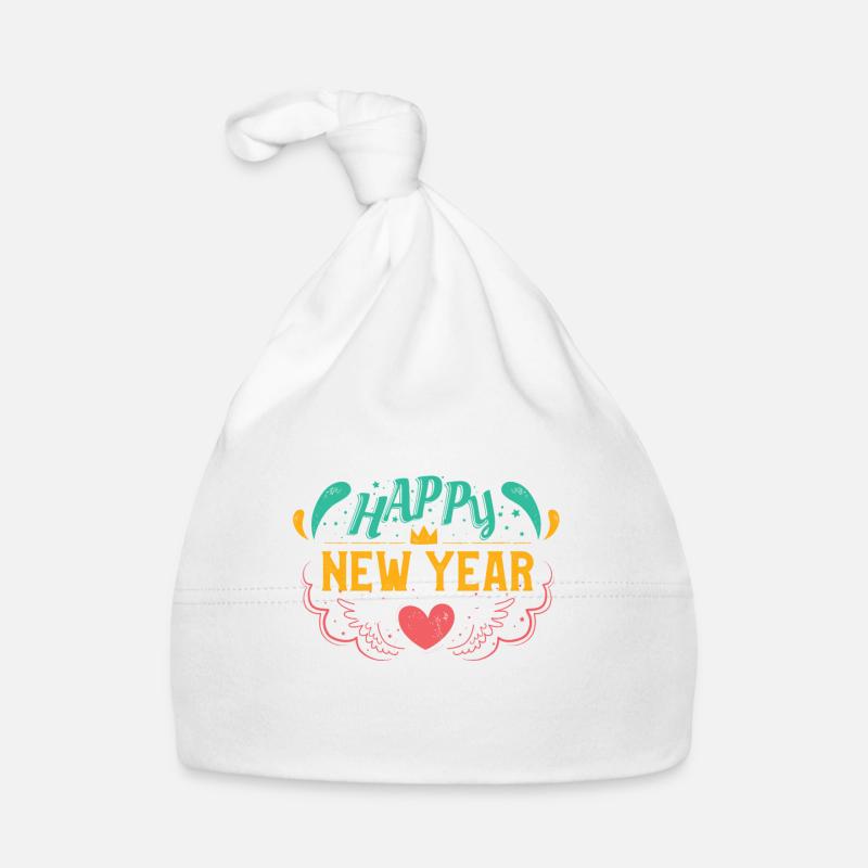 Happy New Year New Years party gift idea Organic Baby Cap