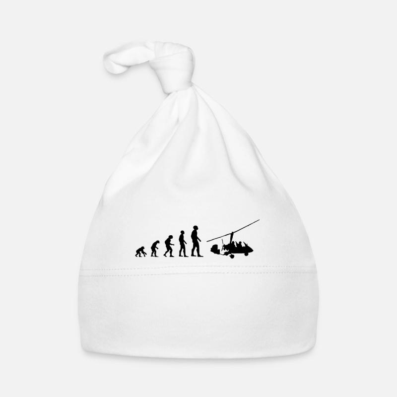 Evolution Tragschrauber Gyrokopter Geschenk s 0273 Baby Bio-Mütze