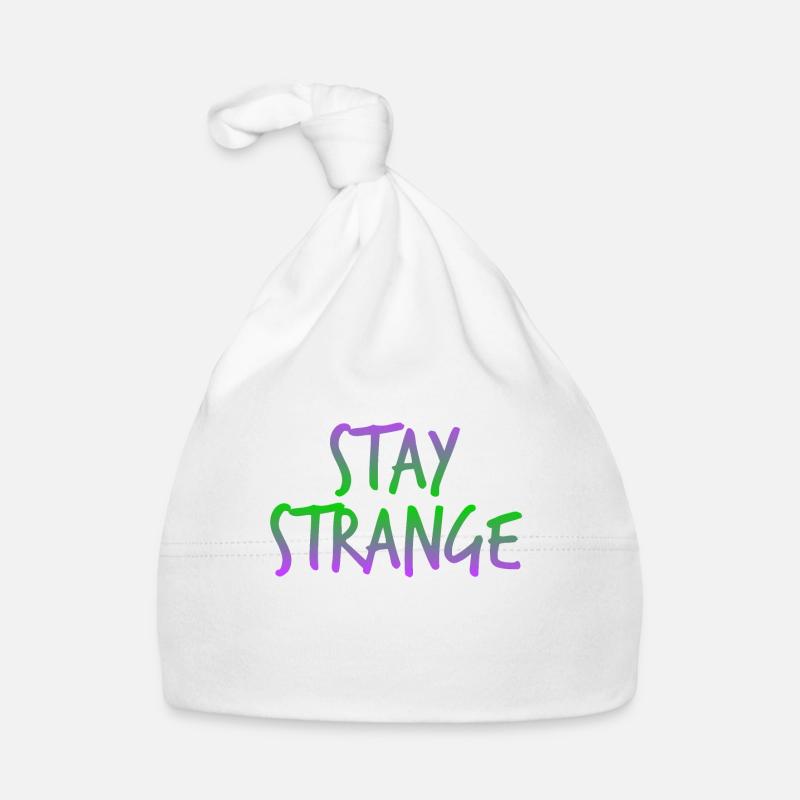"Stay Strange" avec ce coloré et extravagant Bonnet bio Bébé