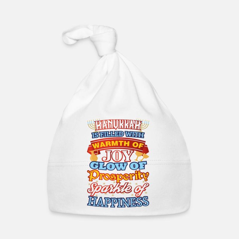 Hanukkah Happiness Joy Prosperity Happiness Organic Baby Cap