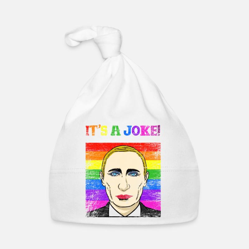 Cadeau politicien blague Poutine Bonnet bio Bébé