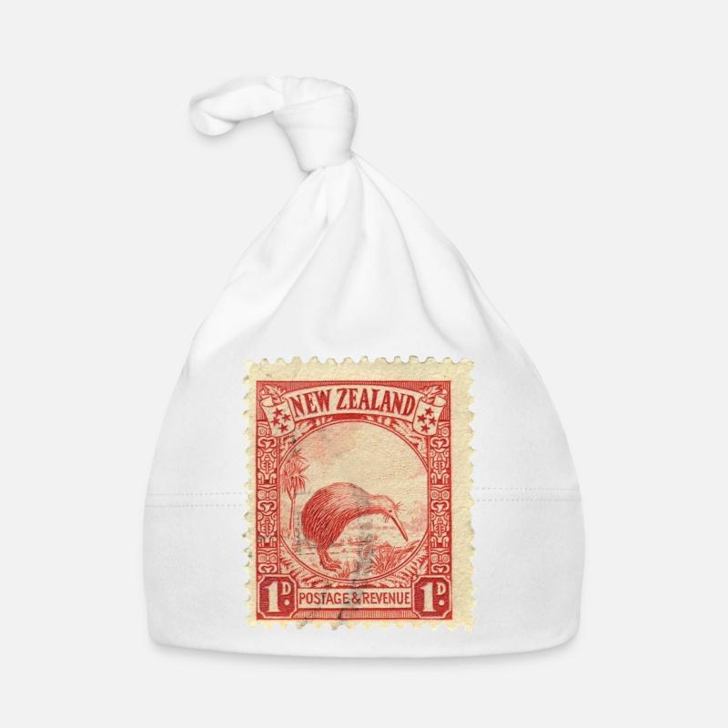 Kiwi stamp - Bonnet bio Bébé - blanc