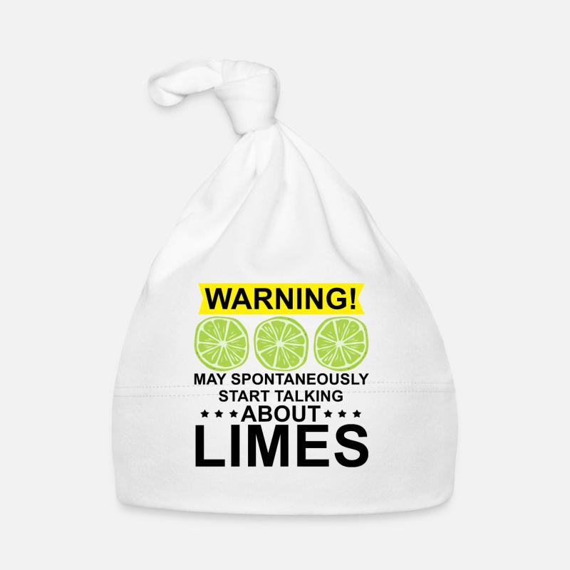 Limette Geschenk - Baby Bio-Mütze - Weiß