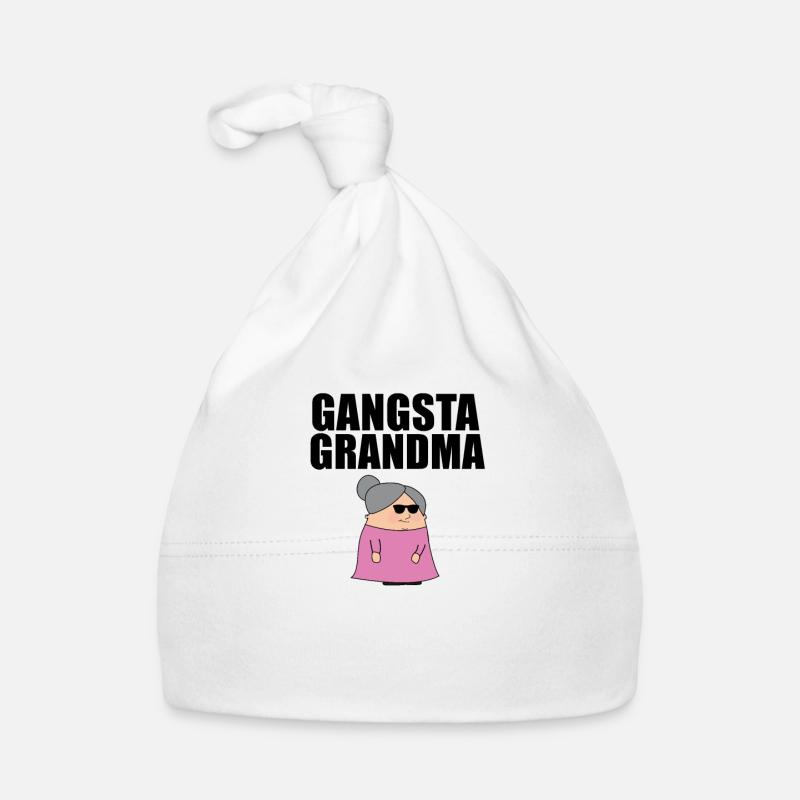 Coolste Großmutter Oma Gangster Geschenk Baby Bio-Mütze