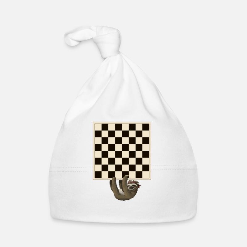 Chessboard Chess player Chess player Gift Organic Baby Cap