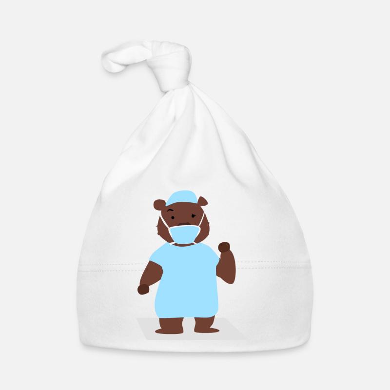 Bär Chirurg Baby Bio-Mütze