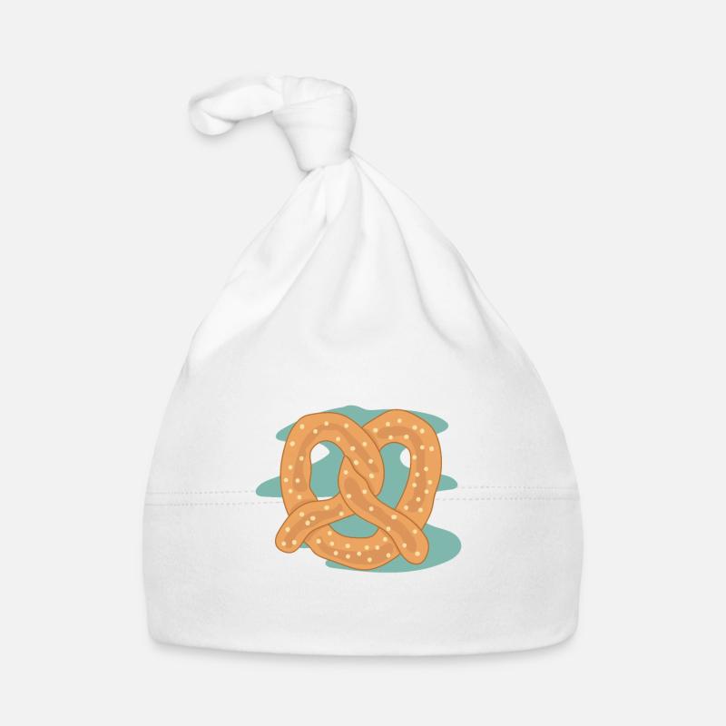 Pretzel chocolate gift Organic Baby Cap
