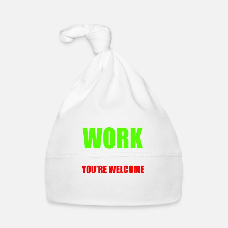 Workaholic Arbeiter Lustiger Spruch Geschenk Baby Bio-Mütze