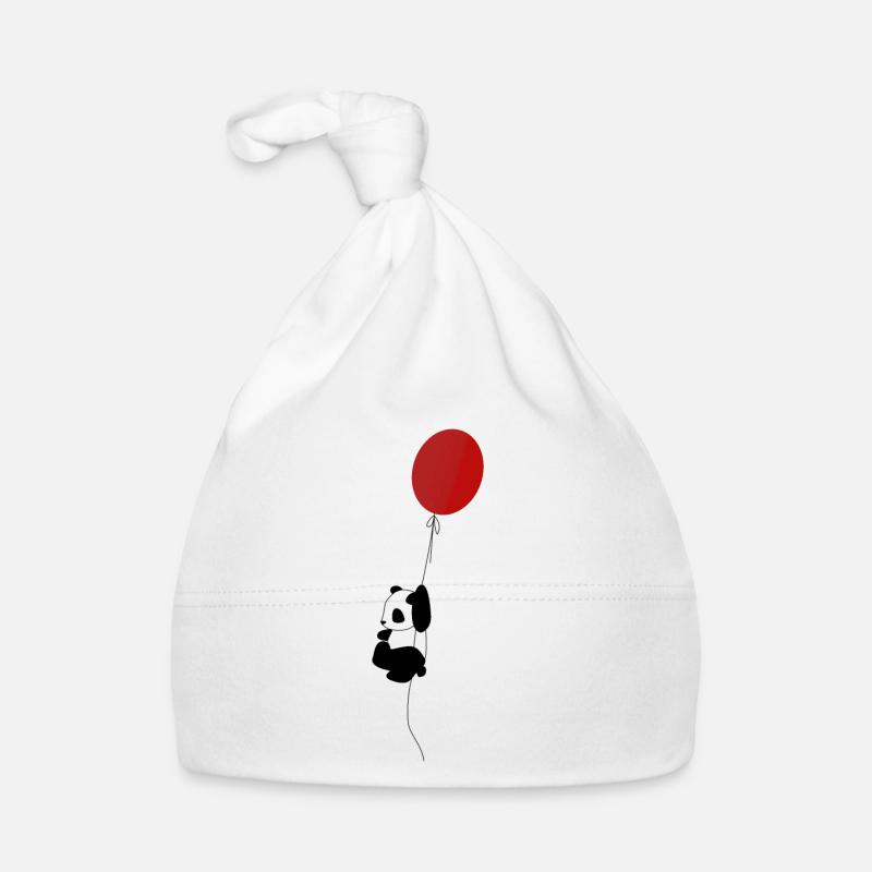 Panda - Organic Baby Cap - white