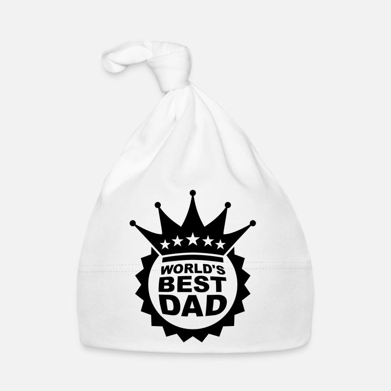 Worlds Best Dad Logo Bonnet bio Bébé