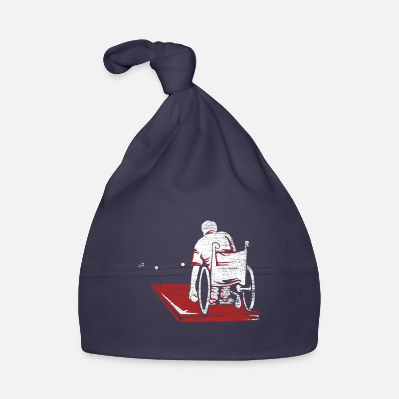 Boccia Rollstuhl Athlet Baby Bio-Mütze