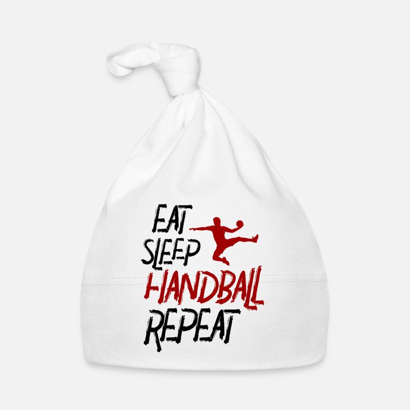 Eat Sleep Handball Répéter Bonnet bio Bébé