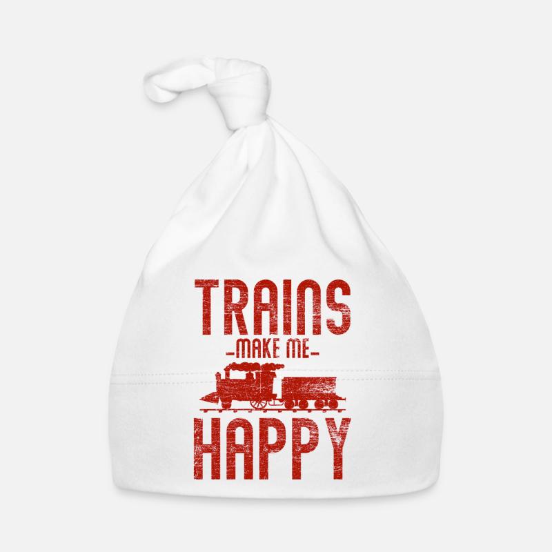 Trains Luck Organic Baby Cap