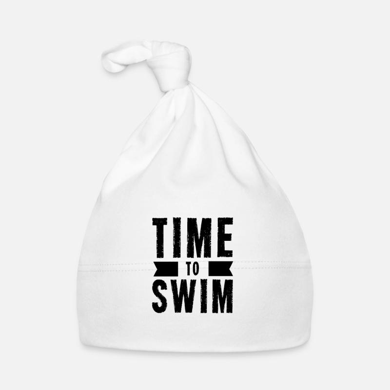 Natation nageur nageuse - Bonnet bio Bébé - blanc
